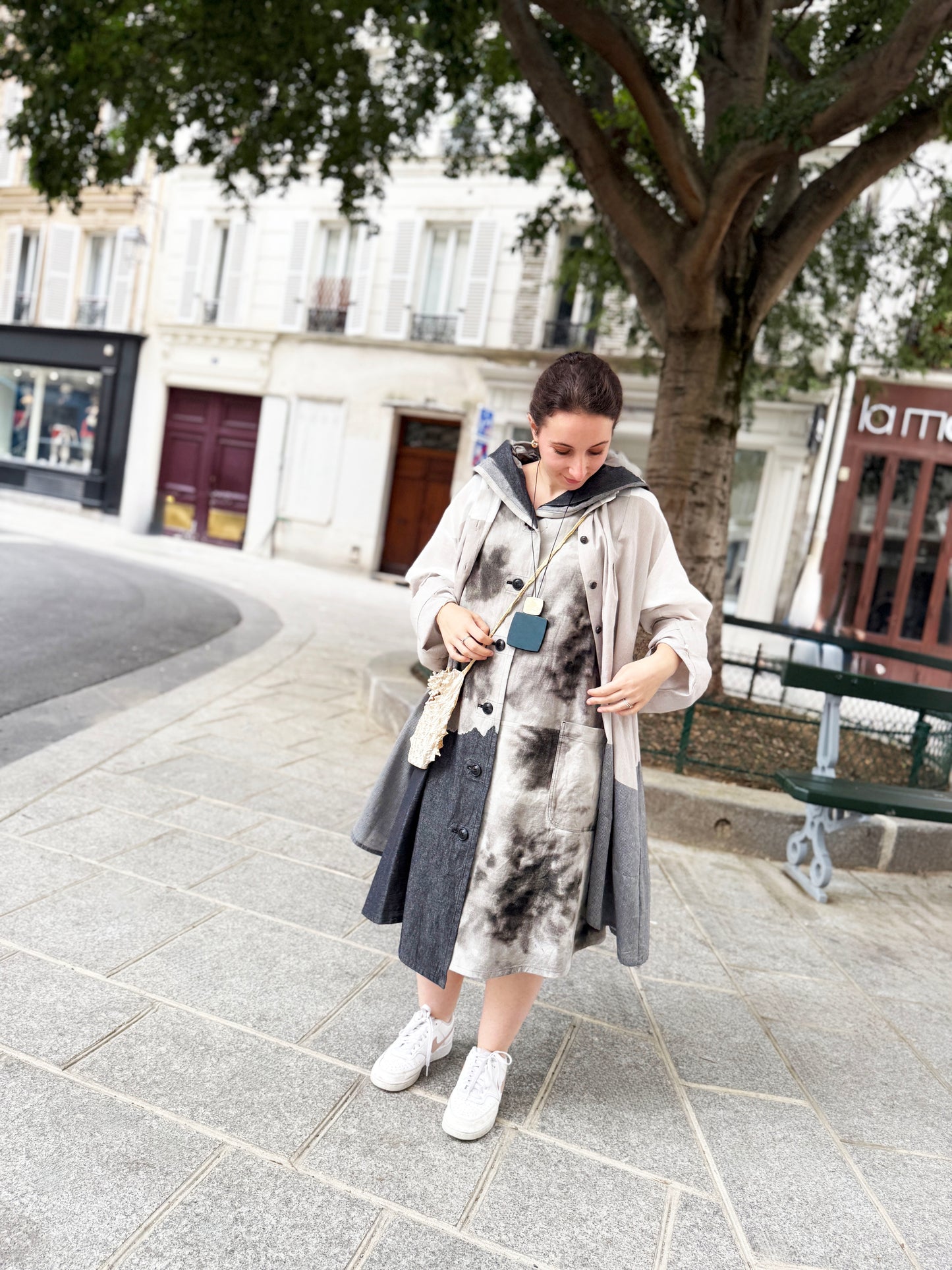 Robe Manteau Sans Manches JI U